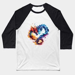 Heart shaped dragons Baseball T-Shirt